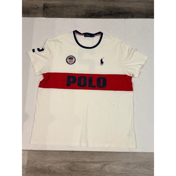 Ralph Lauren Other - Polo Ralph Lauren Team USA T Shirt Mens XL White Big Pony Graphic Olympic